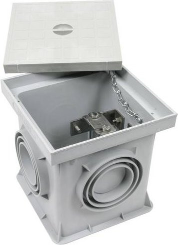 DEHN UF-Trennstellenkasten 549050 UFTSK 7.10 FL40 in Grau, B/T/H: 197 x 197 x 204 cm - Bild 1
