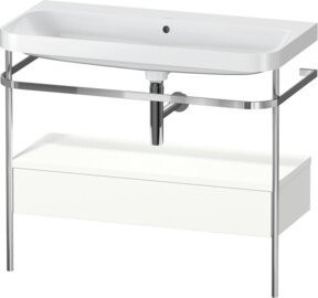 Duravit Möbelwaschtisch-Kombi Happy D.2 Plus in Weiß mit 1 Schublade, B/T: 97,5 x 49 cm - Bild 1