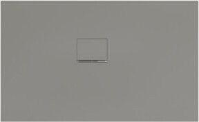Villeroy & Boch Duschwanne Squaro Infinity aus Mineralguss, Eck-Einbau links, Grau, B/T/H: 130 x 80 x 4 cm - Bild 1