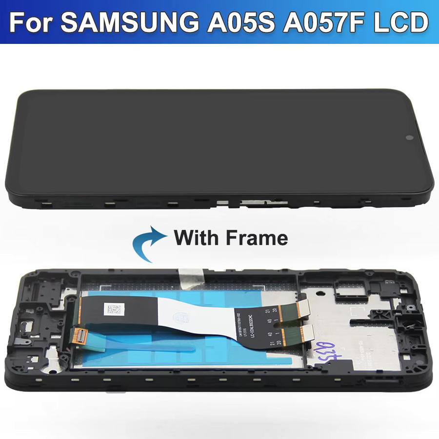 Samsung A05s LCD-Display mit Touchscreen-Sensor und Rahmen in Schwarz, 6.7 Zoll - Bild 4
