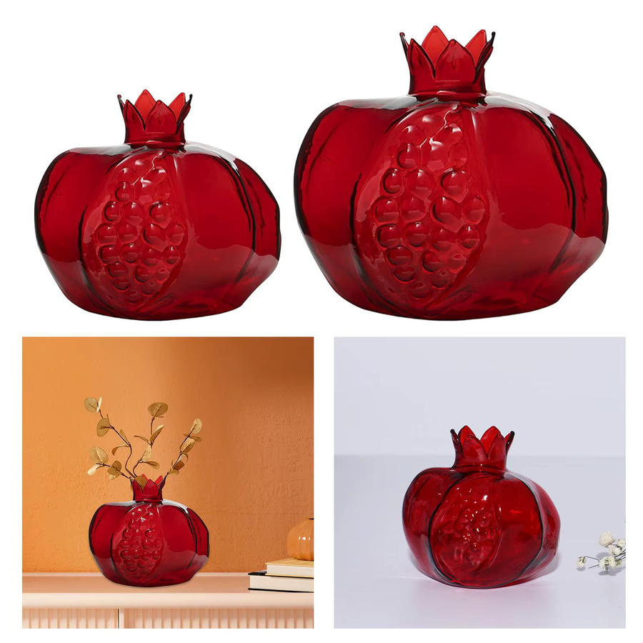 Kesoto Glasvase Granatapfel in Rot im skandinavischen Design - Bild 3