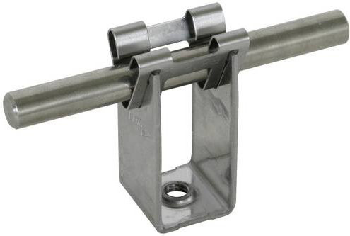 DEHN Leitungshalter 207039 LH DG 8 H32 IGM6 V2A aus Edelstahl in Silber - Bild 1
