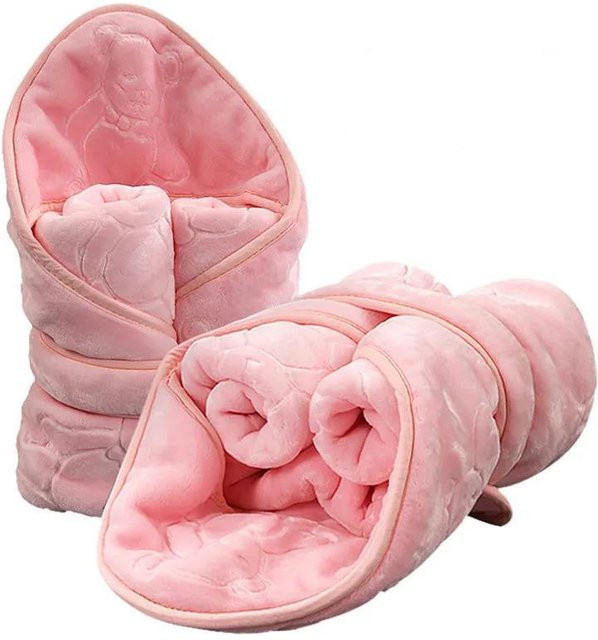 WTEMPO Baby Decke aus Flanell für Frühling, Herbst und Winter, B/B/B: 90 x 90 x 1 cm - Bild 1
