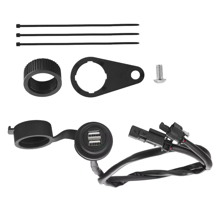 USB-C Motorrad-Ladebuchse in Schwarz für BMW R1200GS R1250GS R1200ST R1150GS R1100GS R1250RT R1200RT K1200R LC Adventure und R ADV - Bild 4