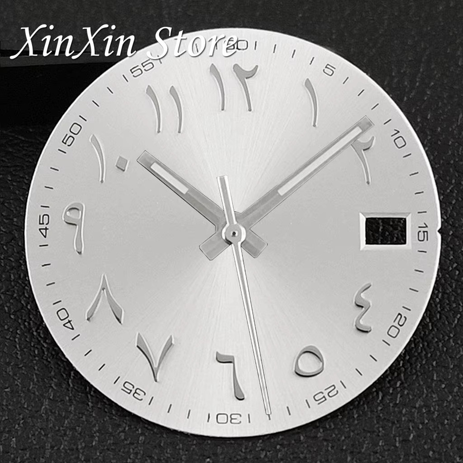 XINGHAN Zifferblatt, Silber, 28,5 mm, NH35 NH36 4R 7S Bewegung, Uhrenzubehör - Bild 2