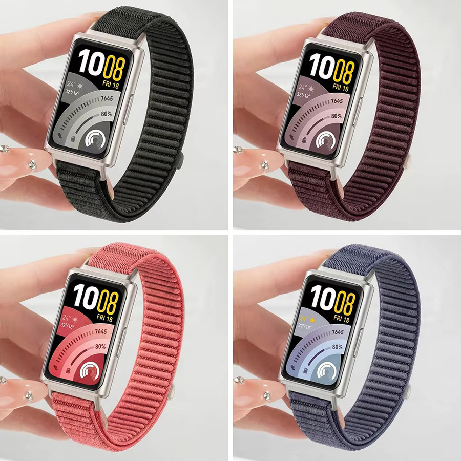 KILPILLS Uhrenarmband Nylon, Schwarz, Unisex, Huawei Band 11/11 Pro - Bild 2