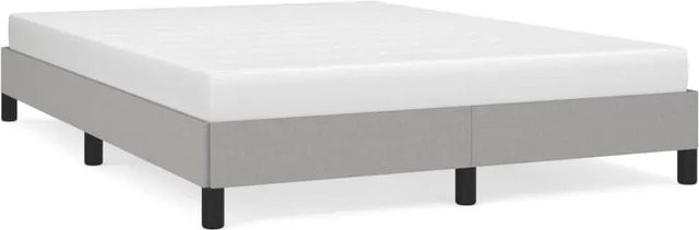 vidaXL Bettgestell modern in Grau mit Stoffbezug, B/T/H: 140 x 190 x 143 cm - Bild 1