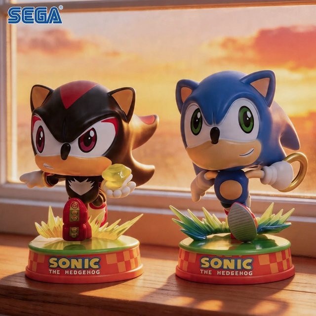 SEGA Sonic the Hedgehog & Shadow Actionfigur, 11,5 cm, Einzelfigur - Bild 1