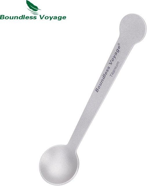 Boundless Voyage Titan-Espressolöffel Set aus Metall in Silber, 5 Stück für Dessert, Tee, Zucker und Marmelade, Ti1040T - Bild 1
