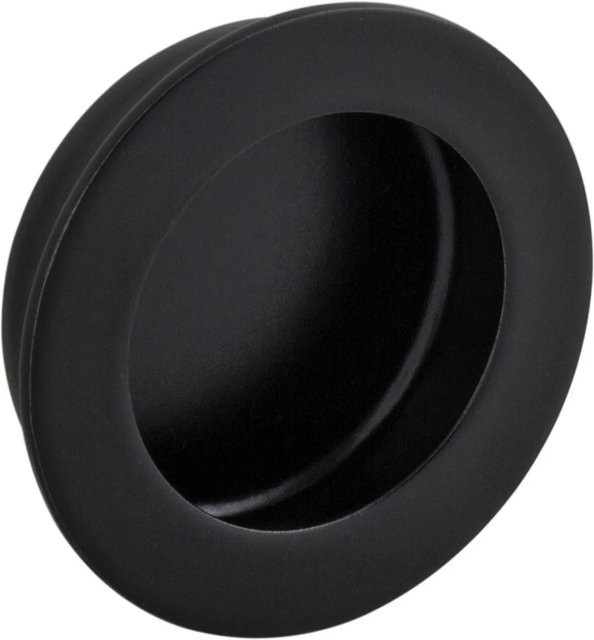 Alles im Griff Muschelgriff Forrada aus Edelstahl in Schwarz Matt mit Ø 40 mm und Einlass Ø 35 mm - Bild 1