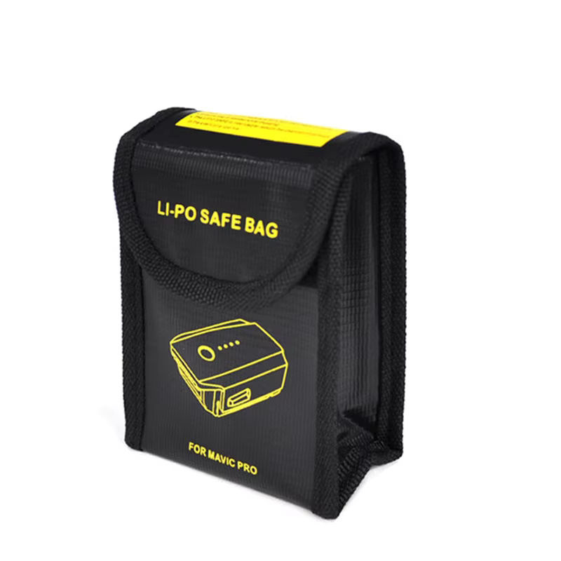 9imod Lipo-Batterie-Sicherheitstasche in Schwarz, explosionsgeschützt und feuerbeständig für Dji Mavic Pro, B/T/H: 115 x 95 x 64 mm - Bild 3
