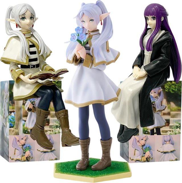 Frieren Anime Figur, Frieren Sitzhaltung, PVC Modell, Bunt / Mehrfarbig - Bild 1