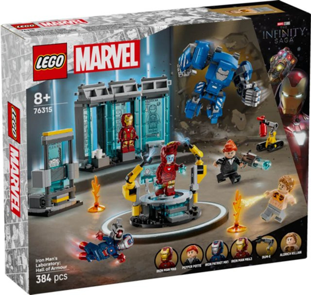 LEGO Marvel Iron Mans Labor: Halle der Rüstungen Konstruktionsspielzeug ab 8 Jahren - Bild 4