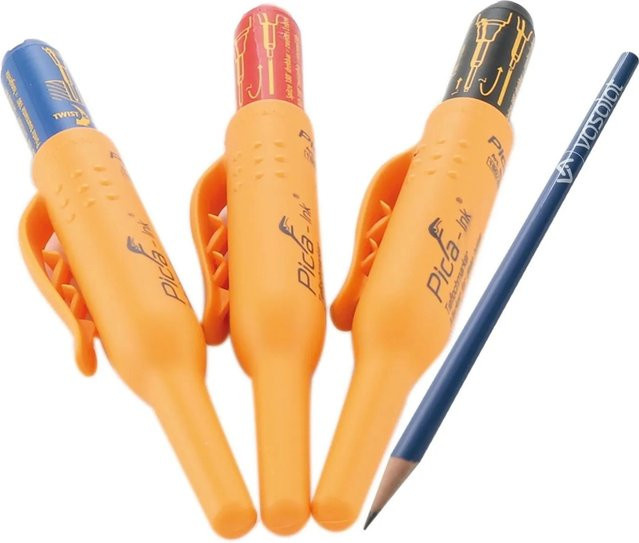 vasalat Pica Tieflochmarker-Set 3-teilig mit Permanent-Tinte in Schwarz, Blau und Rot - Bild 1