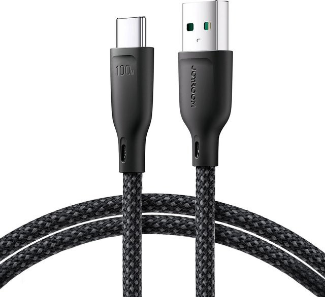 Joyroom USB-A auf USB-C Daten- und Ladekabel S-A34, 100W, Schwarz, Länge: 1 m - Bild 1
