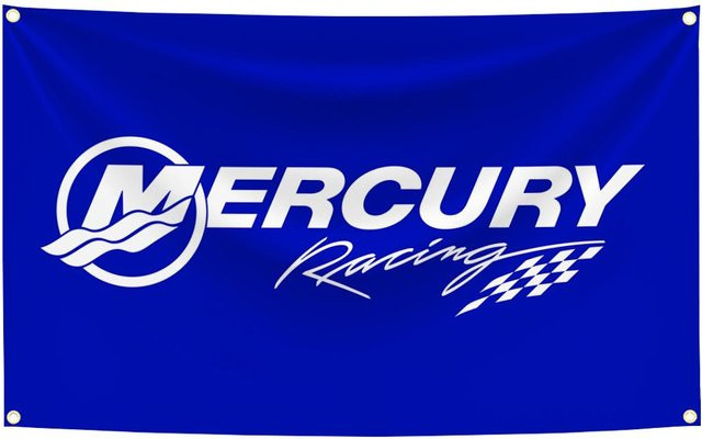 M-Mercurys Rennwagenflagge Wandteppich mit Digitaldruck als Banner für deine Garagenwandkunst oder Außen Dekoration, B/H: 90 x 150 cm - Bild 1