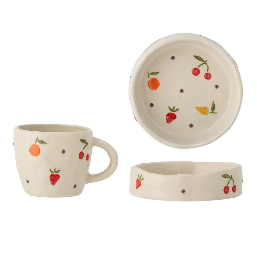 Bloomingville Mini Tatiana Tafelservice aus Keramik in Natur - 2er-Set - Bild 1