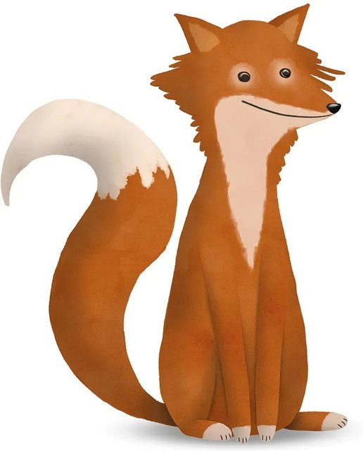Komar Wandbild Cute Fox Poster aus Qualitätsvlies, Breite: 50 cm, Höhe: 70 cm - Bild 1