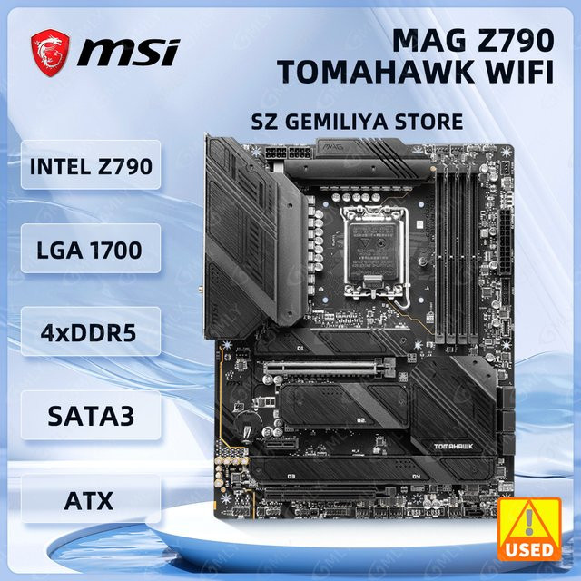 MSI MAG Z790 TOMAHAWK WIFI Motherboard LGA1700 DDR5 NVMe M.2 Schwarz - Bild 1