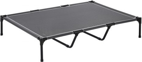 VEVOR Erhöhtes Hundebett für große Hunde, tragbare Hundeliege mit Stahlrahmen und atmungsaktivem Textilene-Mesh, XL, Grau - Bild 1