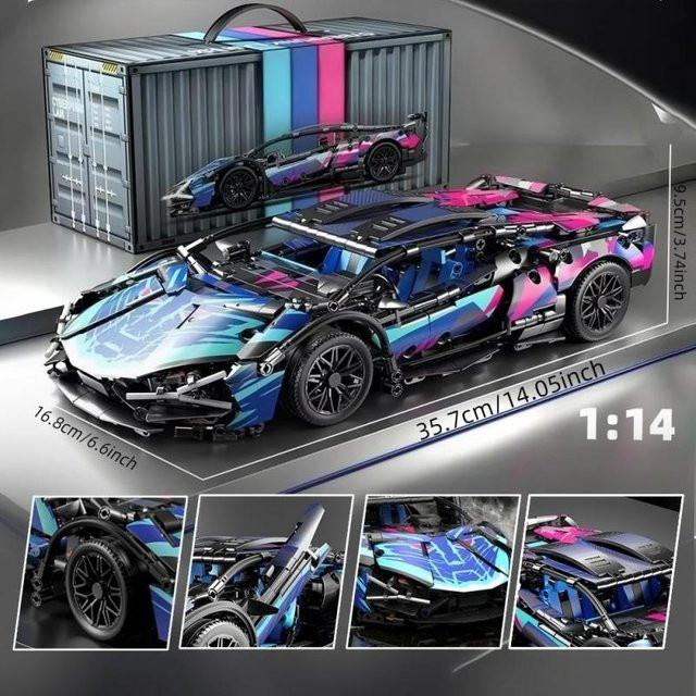 Linyi toy Hypercar-Bausatz, 1:14, ab 6 Jahren - Bild 1