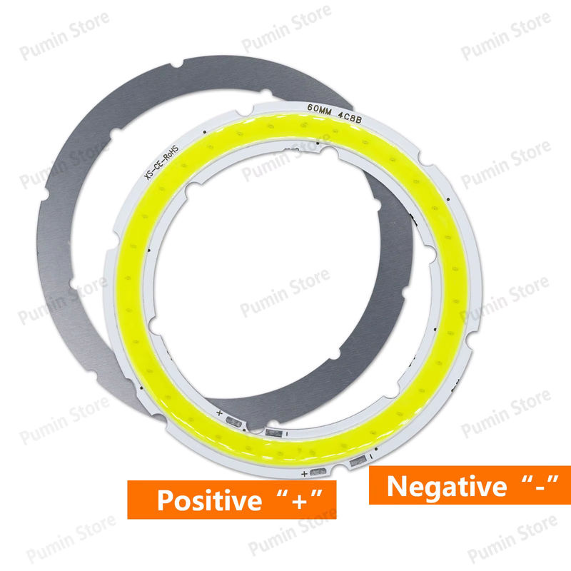 Runde LED COB Ring Lichtquelle Angel Eyes mit DC12V, Durchmesser: 20 mm, Farbe: Weiß, Leistung: 2W-12W - Bild 4
