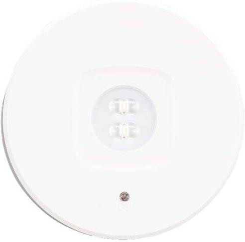 H1 Solutions 1003 Sicherheitsleuchte LED mit Akku für Decken-Einbau- und Aufbaumontage, Weiß - Bild 1