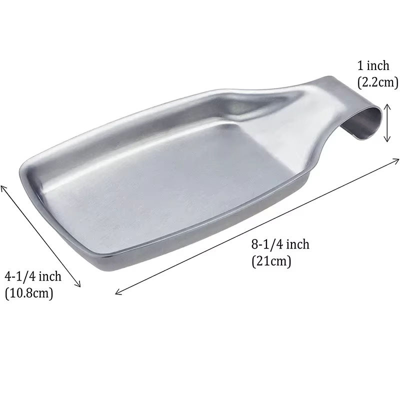 Multifunktionaler Küchenhelfer-Halter aus Edelstahl in Silber für Spachtel, Schöpfkellen, Löffel und Topfdeckel - Bild 3