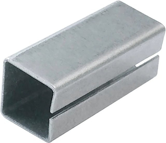 AnsaPro Verstärkungshülse in Silber, B/T/H: 8 x 8 x 20 mm - Bild 1