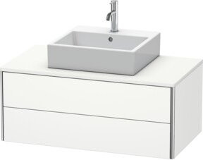 Duravit Waschtischunterschrank XSquare wandhängend in Weiss mit 2 Schubladen, B: 100 cm, T: 54,8 cm, H: 40 cm - Bild 1