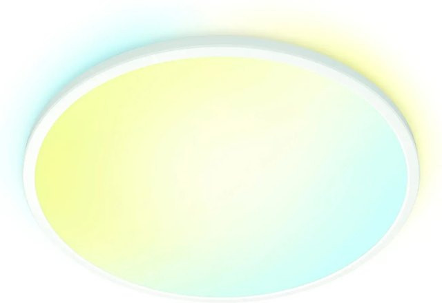 WiZ SuperSlim LED-Deckenleuchte Tunable White in Weiß, Durchmesser: 55 cm - Bild 1
