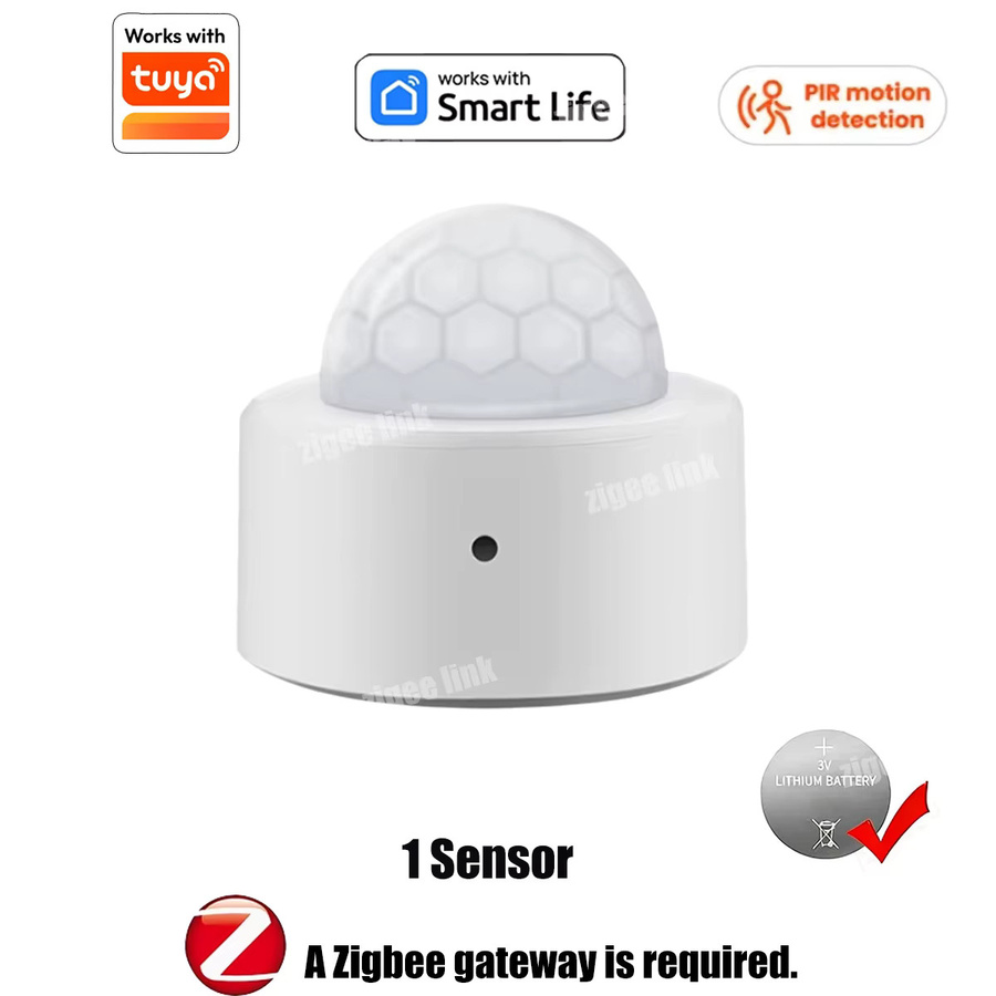 Zigbee 3.0 Mini PIR Bewegungsmelder Drahtloser Infrarot-Körperdetektor in Weiß für Smart Life APP Alexa und Google Home - Bild 7