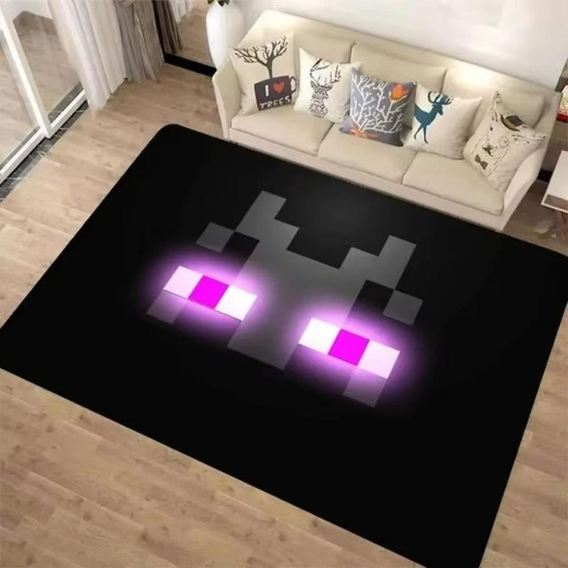 Karpetti 3D M-C Pixel Art Teppich in Schwarz, abstraktes Design, B/T: 80 x 50 cm - Bild 1