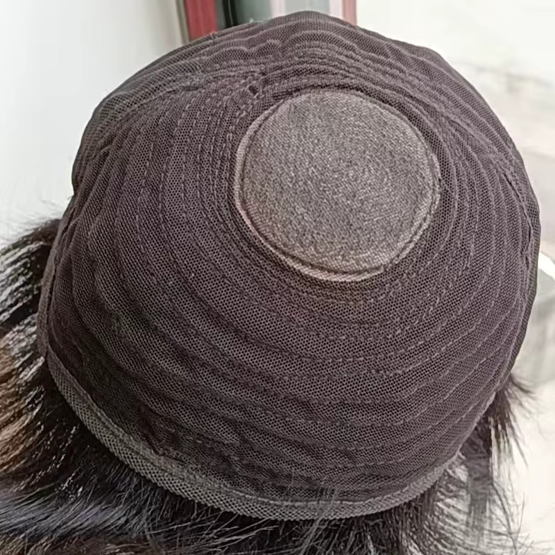 BitLamb Echthaar-Perücke für Damen, grau, kurze Textur - Bild 3
