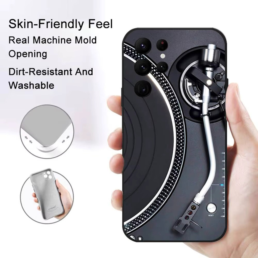 Technics DJ Handyhülle für Samsung Galaxy S21 S22 S23 S24 S25 FE Plus in Schwarz - Bild 2
