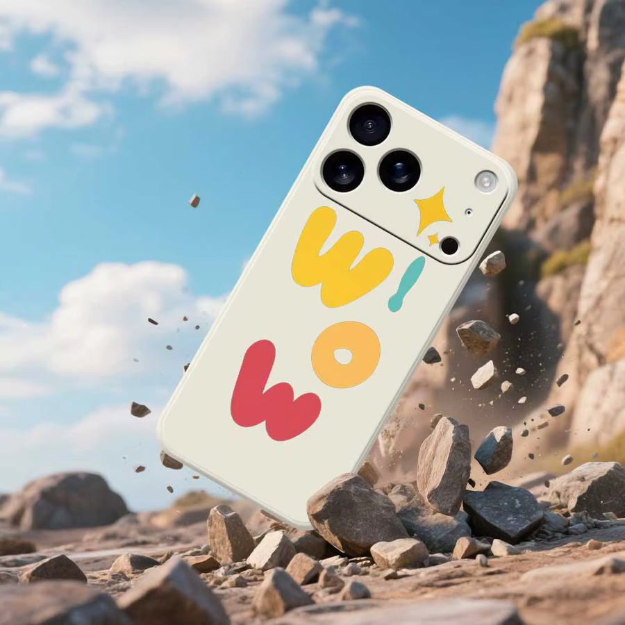 Lustige WOW Silikon Softcover Handyhülle für Apple iPhone Modelle in Multicolour - Bild 2