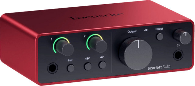 Focusrite Scarlett 4i4 Solo Audio-Interface in Rot - Bild 1