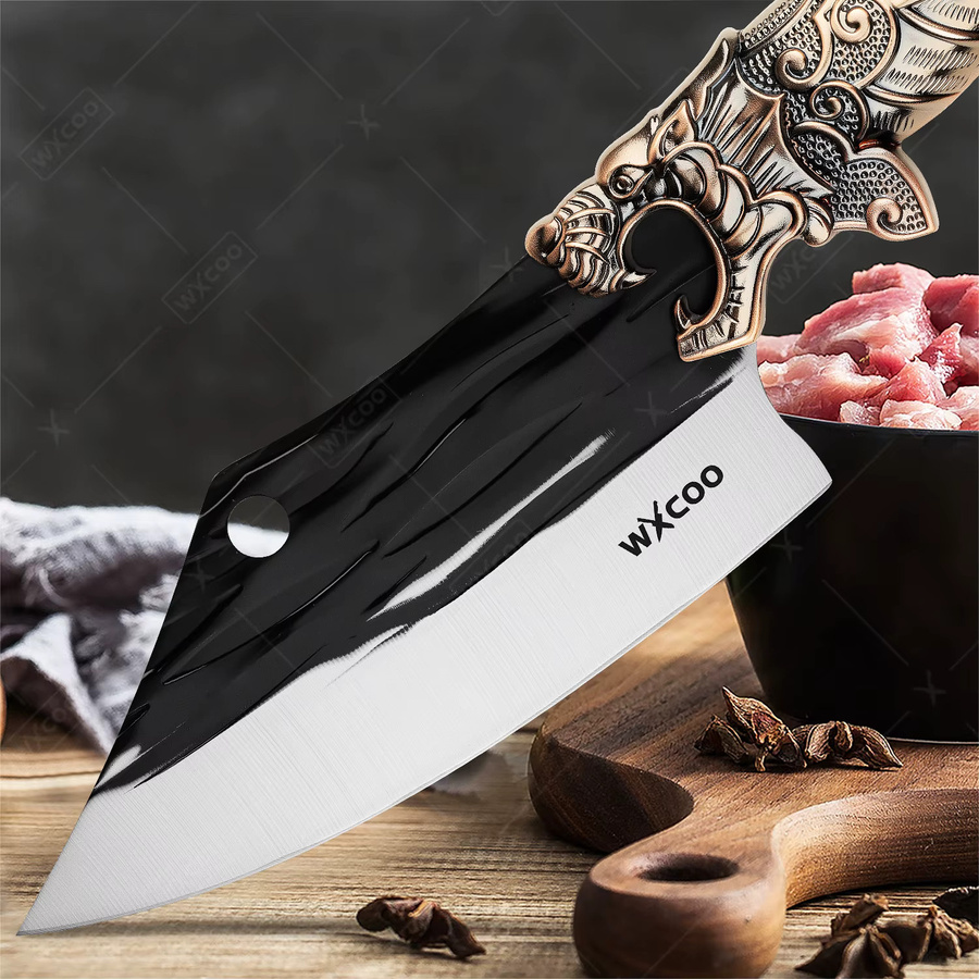 WXCOO Handgeschmiedetes Schälmesser aus Edelstahl in Silber im japanischen Stil - Bild 4