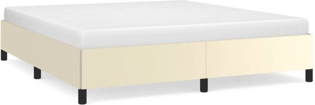 vidaXL Bettgestell gepolstert in Beige aus Kunstleder B/T/H: 180 x 203 x 35 cm - Bild 1