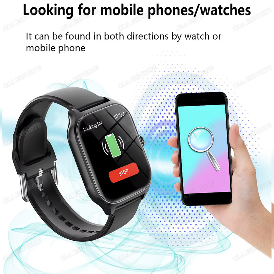 Ola Esporte Smartwatch, 2,01 Zoll AMOLED, Schwarz, Unisex, Wasserdicht - Bild 6