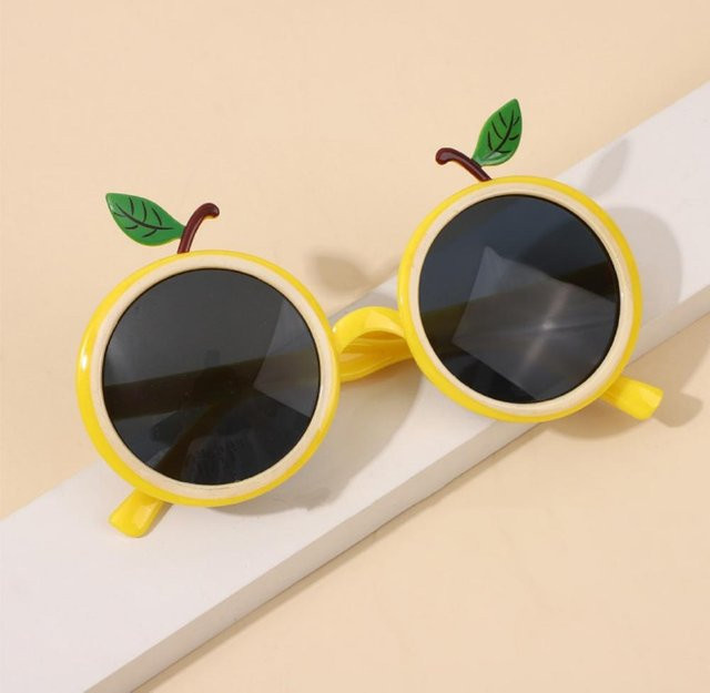 Sonnenbrille Round, Kunststoff, Vollrand, Orange, Black, Unisex - Bild 1