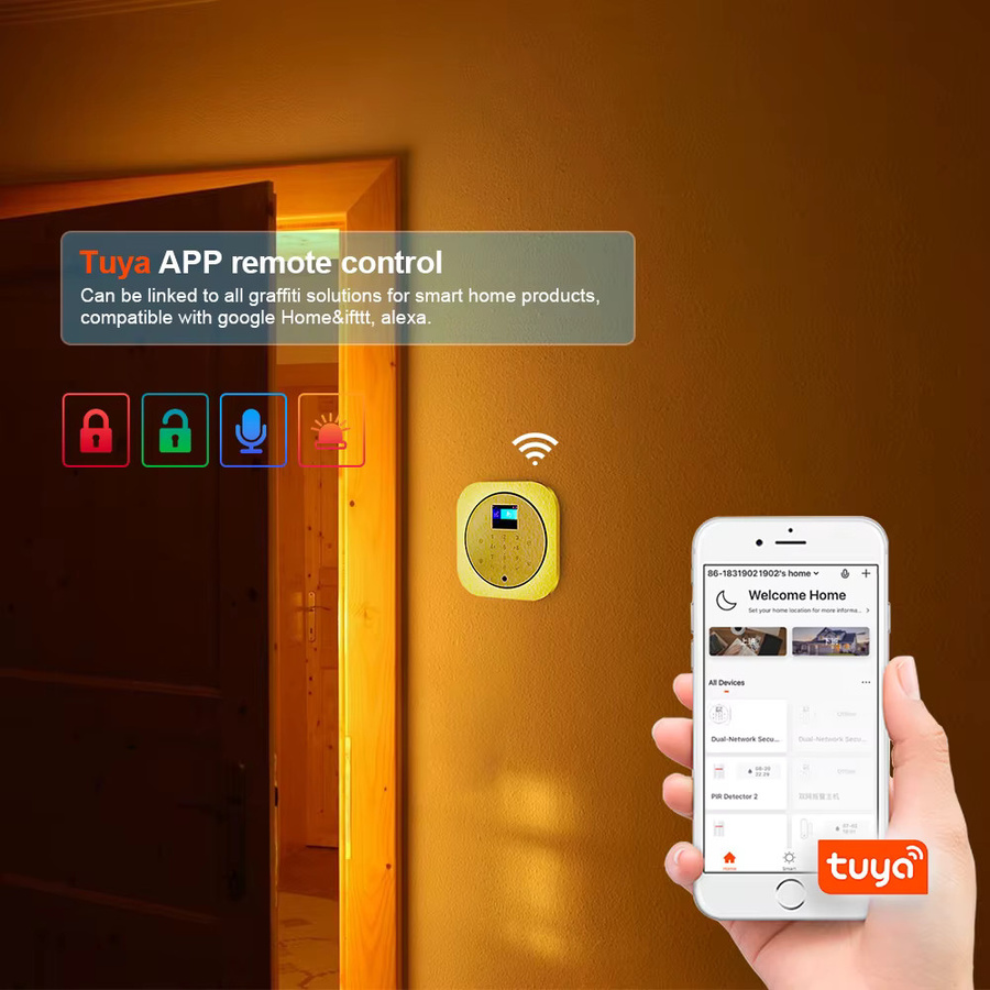 KERUI Wireless Home Alarm System GSM WiFi Sicherheitsalarmsystem mit Bewegungssensor in Weiß, kompatibel mit Alexa und Google Home für dein Zuhause und deine Wohnung - Bild 3