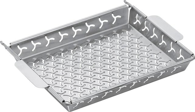 Weber ETCS Grillkorb mit Halter aus Edelstahl in Silber - Bild 1