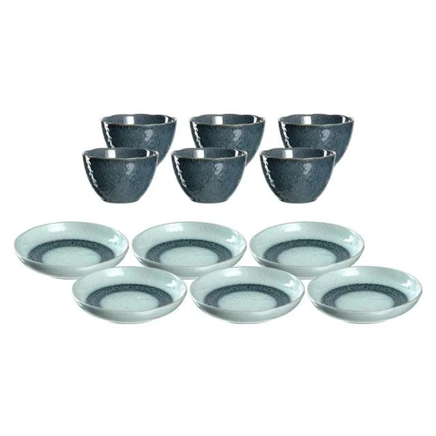 Leonardo Matera Dinner Service 12-teilig Blau aus Keramik - Bild 2
