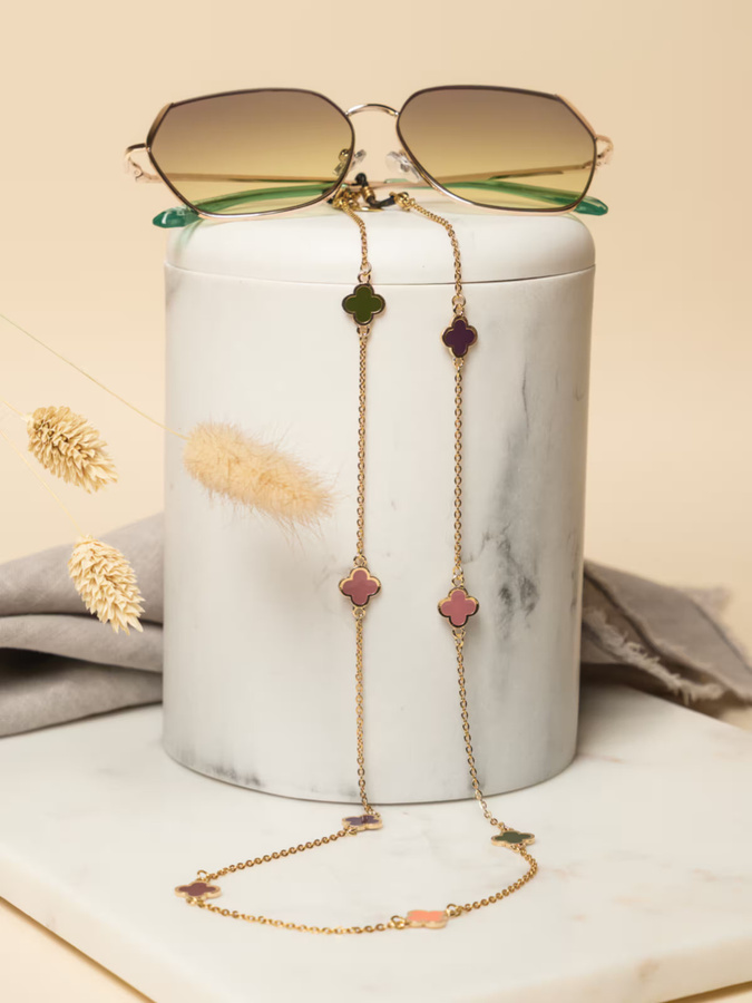 Sunny Cords Halskette Edelstahl, Gold, Ruby Colour, Damen - Bild 1