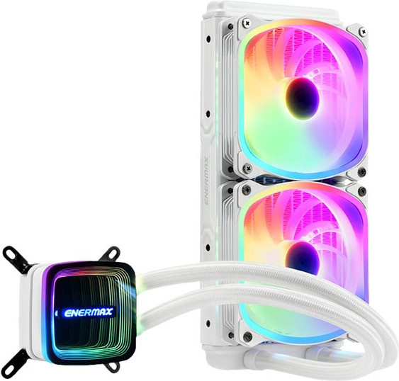 Enermax Aquafusion ADV ARGB Snow White 240 AIO CPU Wasserkühlung für Intel LGA1700 und AM5 - Bild 2