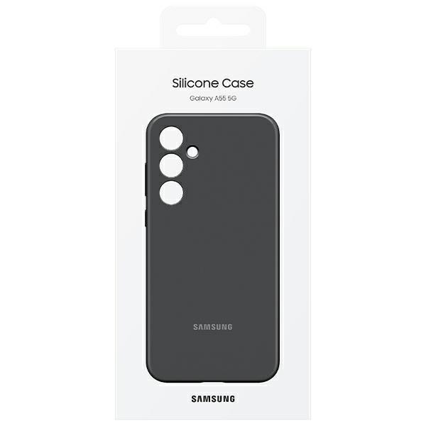 Samsung Galaxy A55 5G Silikon Handyhülle in Schwarz - Bild 3