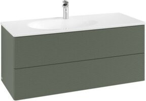 V&B Waschtischunterschrank Antao mit integrierter LED-Auszugsbeleuchtung, grau, B/T/H: 118,8 x 50,4 x 49,3 cm - Bild 1