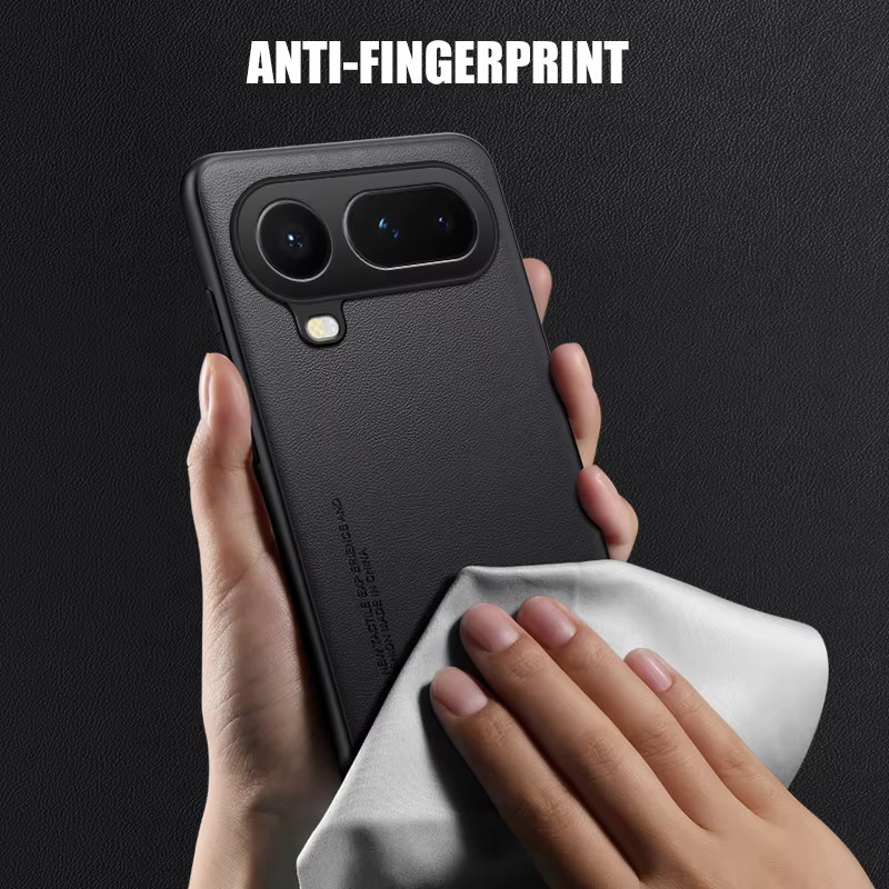 Luxuriöse Stoßfeste PU-Leder Handyhülle für Honor Magic8 Pro in Schwarz oder Weiß - Bild 2