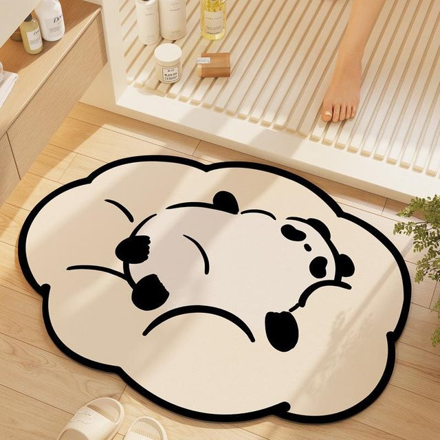 Saugfähige und rutschfeste Badezimmer Bodenmatte aus Diatomeenschlamm von Yiran Furniture, B/B: 50 x 80 cm - Bild 1